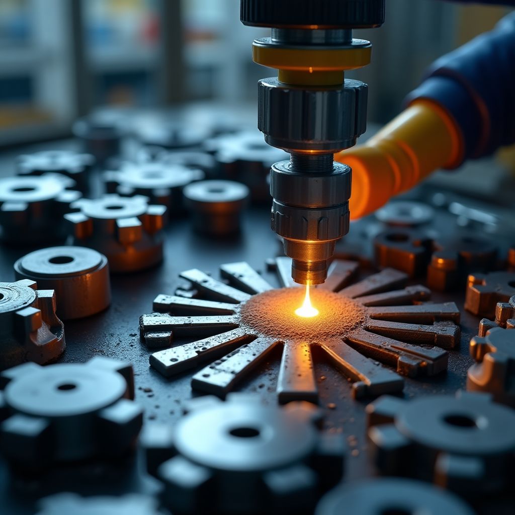 Optimización de procesos del taller con mecánico trabajando eficientemente